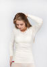 Picture of Angora Women Undershirt Long Sleeve with Lace, Orchidea 40%